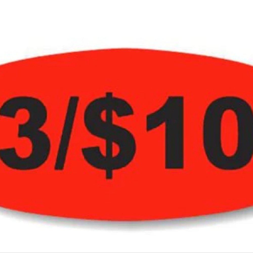 3 for $10 on Items marked 3 for $10 Mix and Match